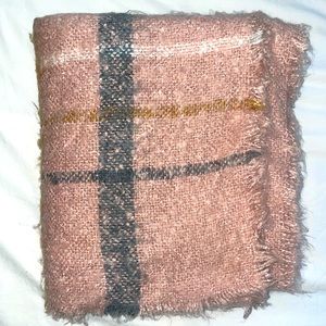 SOLD-Plaid Blanket Scarf